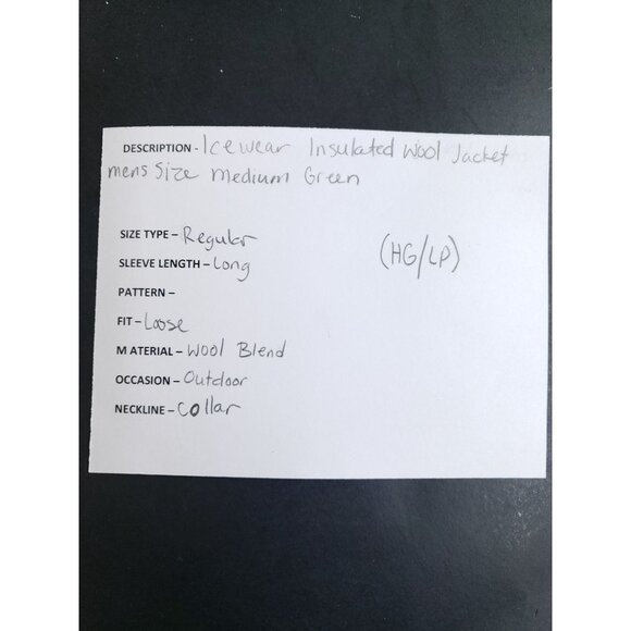 Icewear Mens Medium Wool Blend Insulated Hooded Jacket With Zipper Pockets - Picture 7 of 7